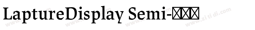 LaptureDisplay Semi字体转换